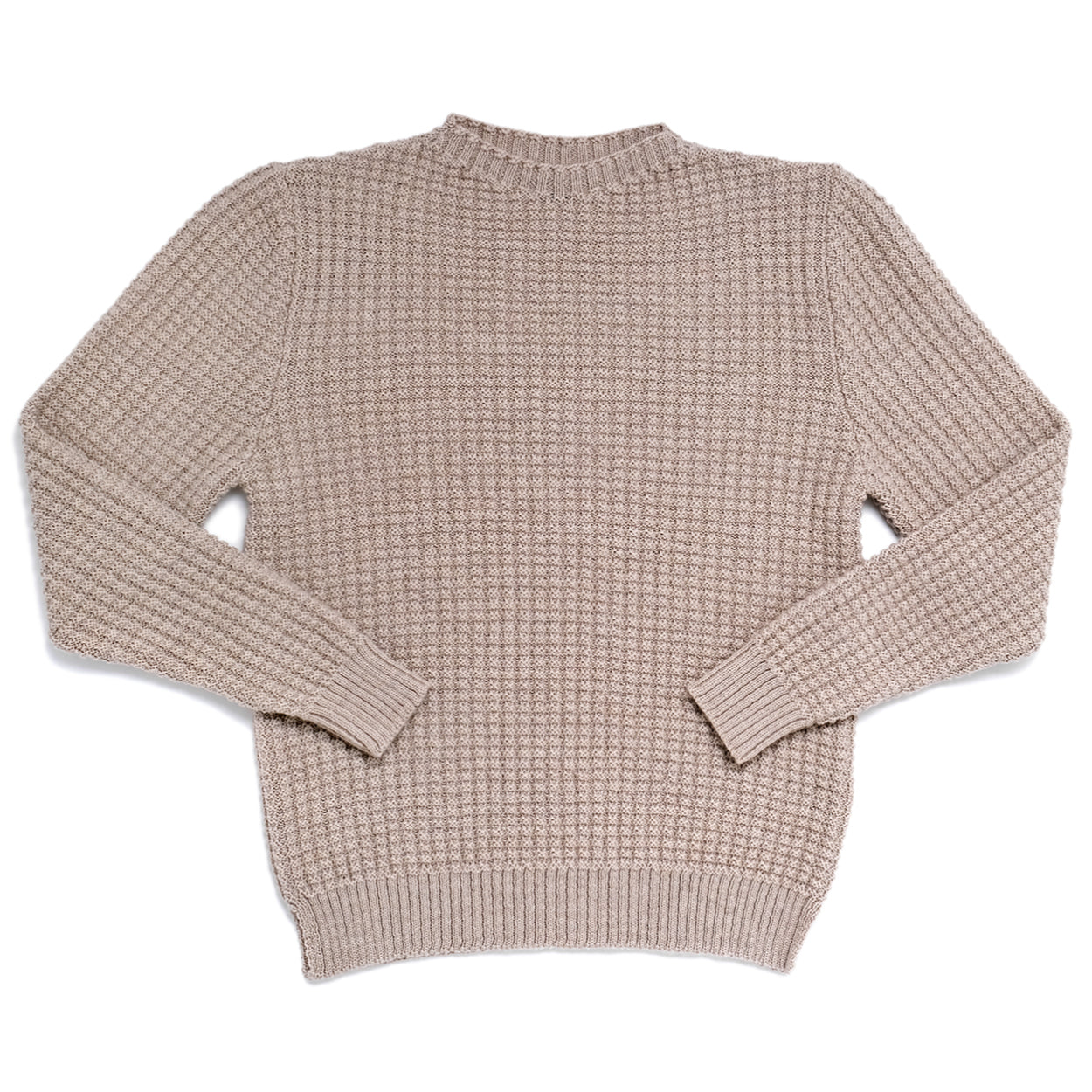Oat Waffle Knit Sweater – Outclass