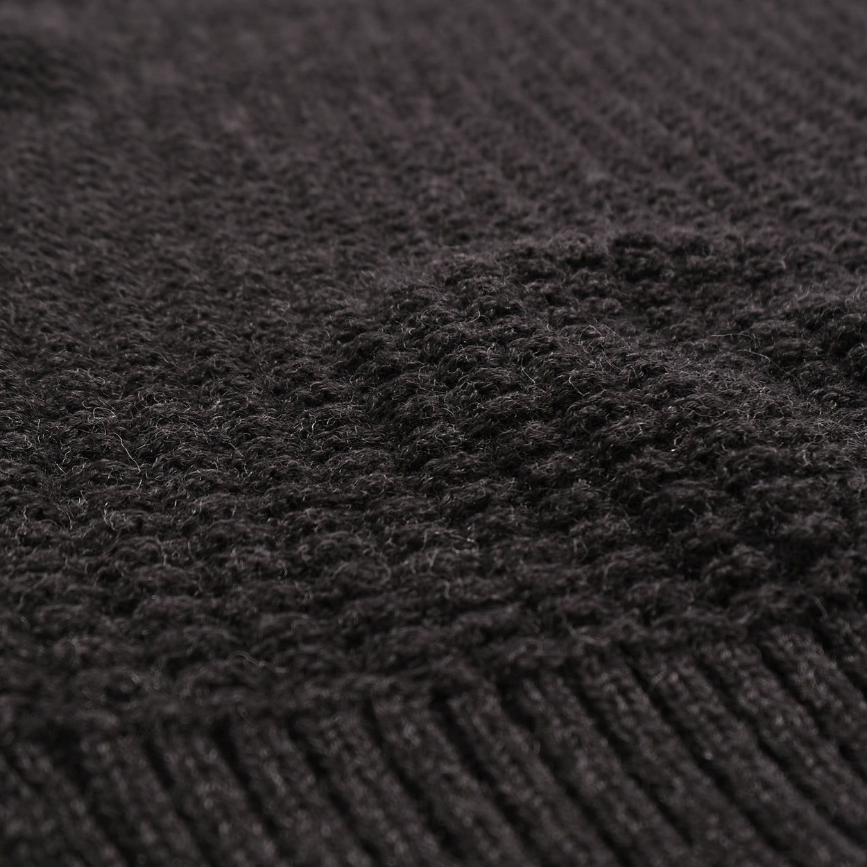 Waffle-Knit Wool Sweater