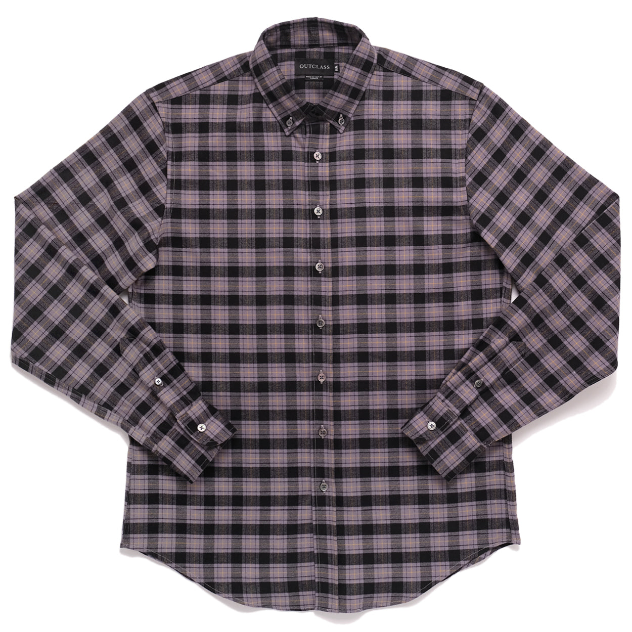 Grey/Black Check Flannel Shirt
