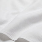 White twill fabric close-up with fine textured weave