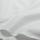 White Oxford fabric close-up with fine textured weave