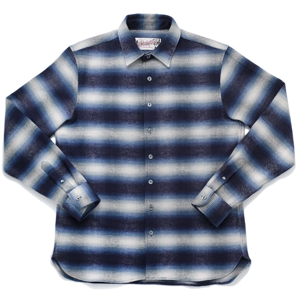 Blue Shadow Plaid Blanket Easy Shirt – Outclass