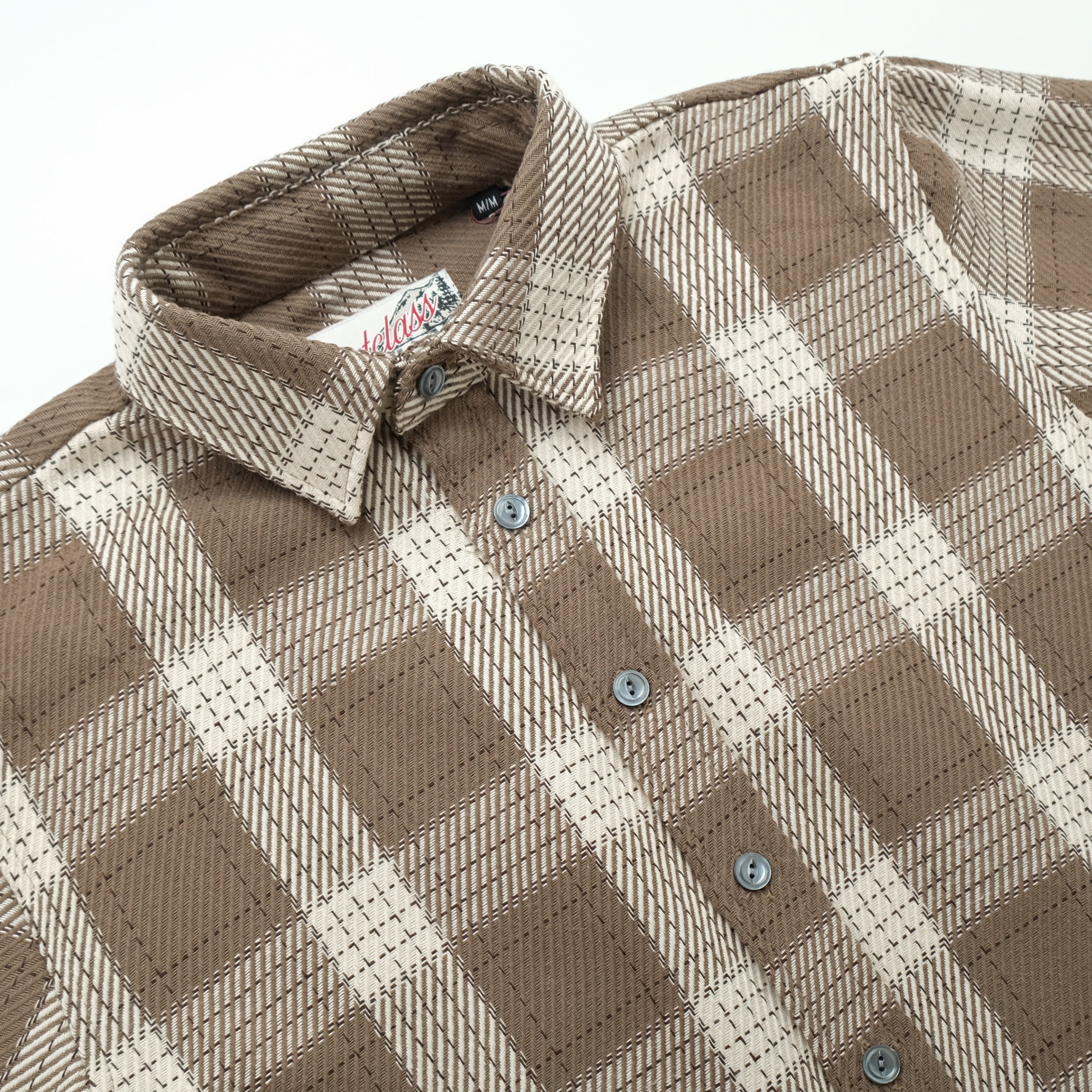 Taupe Check Easy Shirt – Outclass