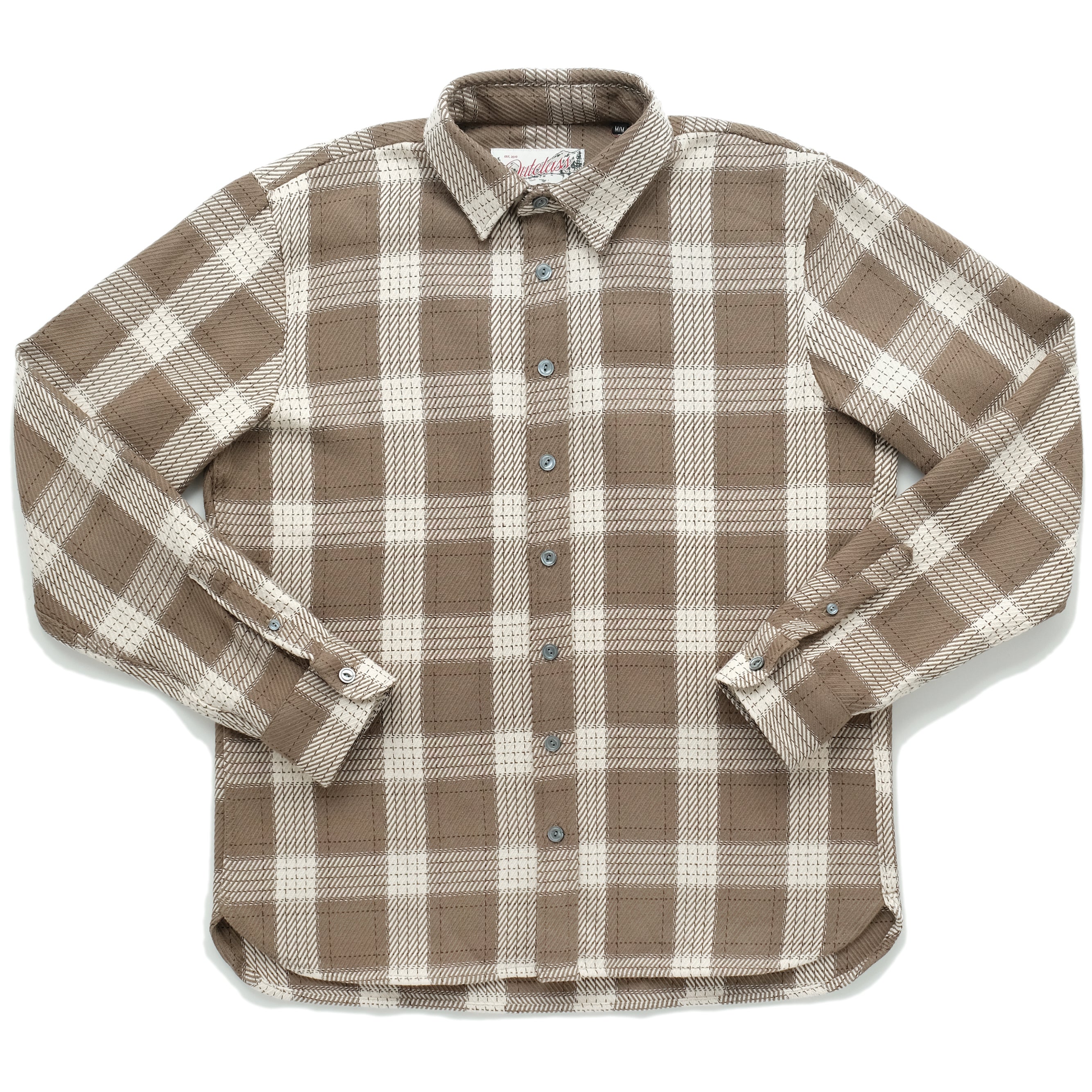 Taupe Check Easy Shirt – Outclass