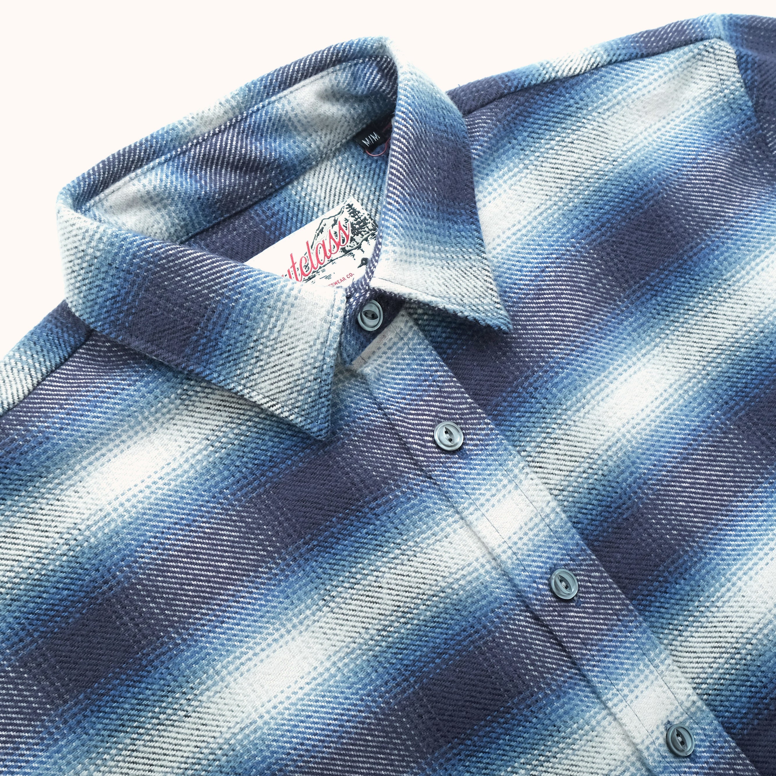 Blue Shadow Plaid Blanket Easy Shirt – Outclass