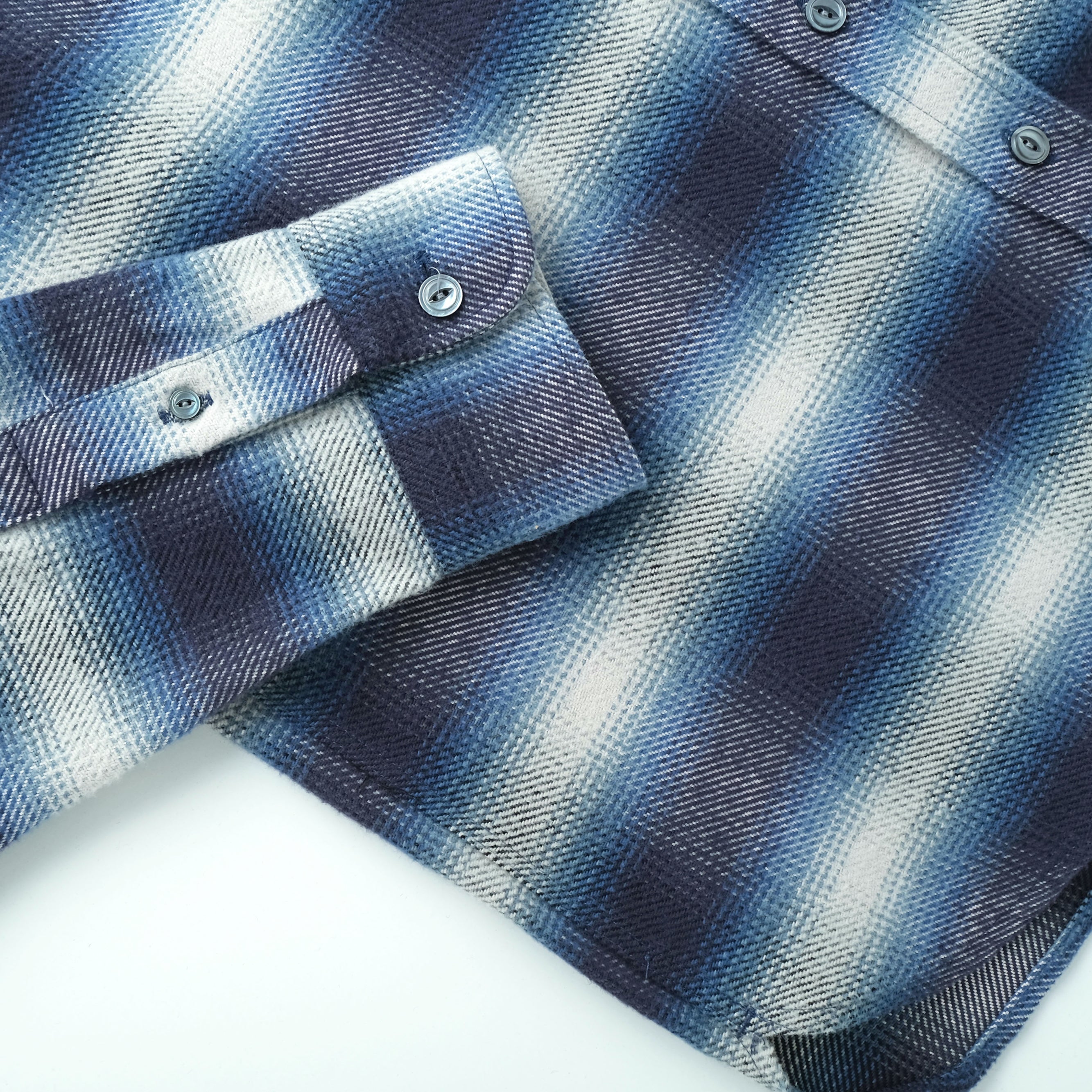 Blue Shadow Plaid Blanket Easy Shirt – Outclass
