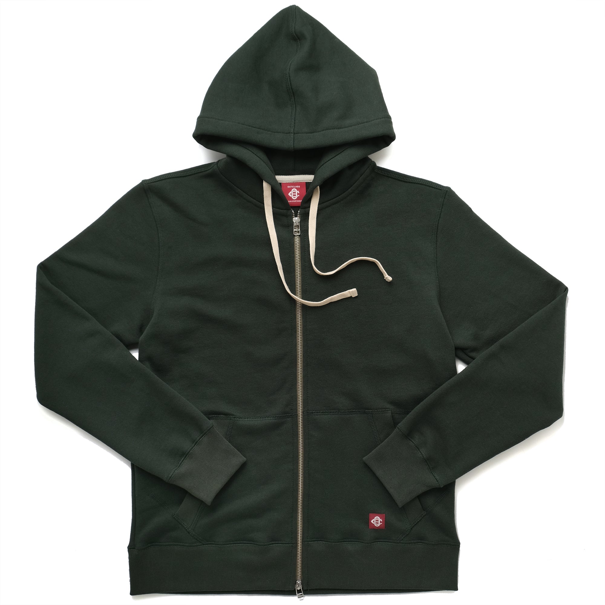 Spruce French Terry Zip-up Hoodie – Outclass