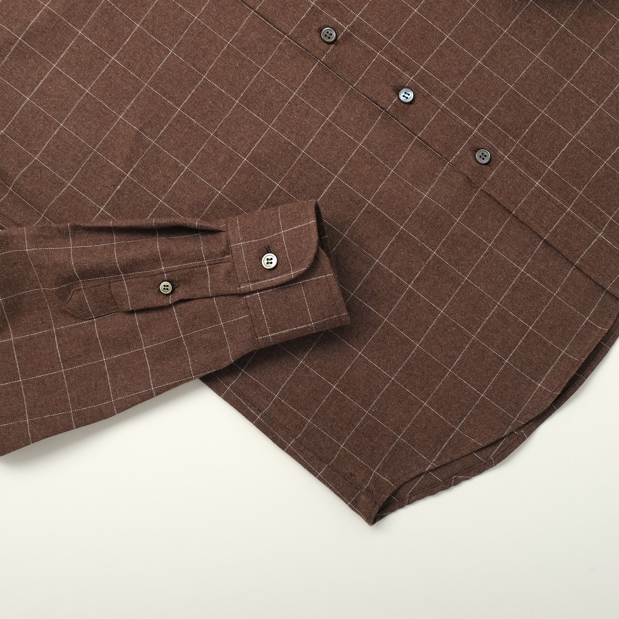Mocha Windowpane Flannel Classic Shirt – Outclass