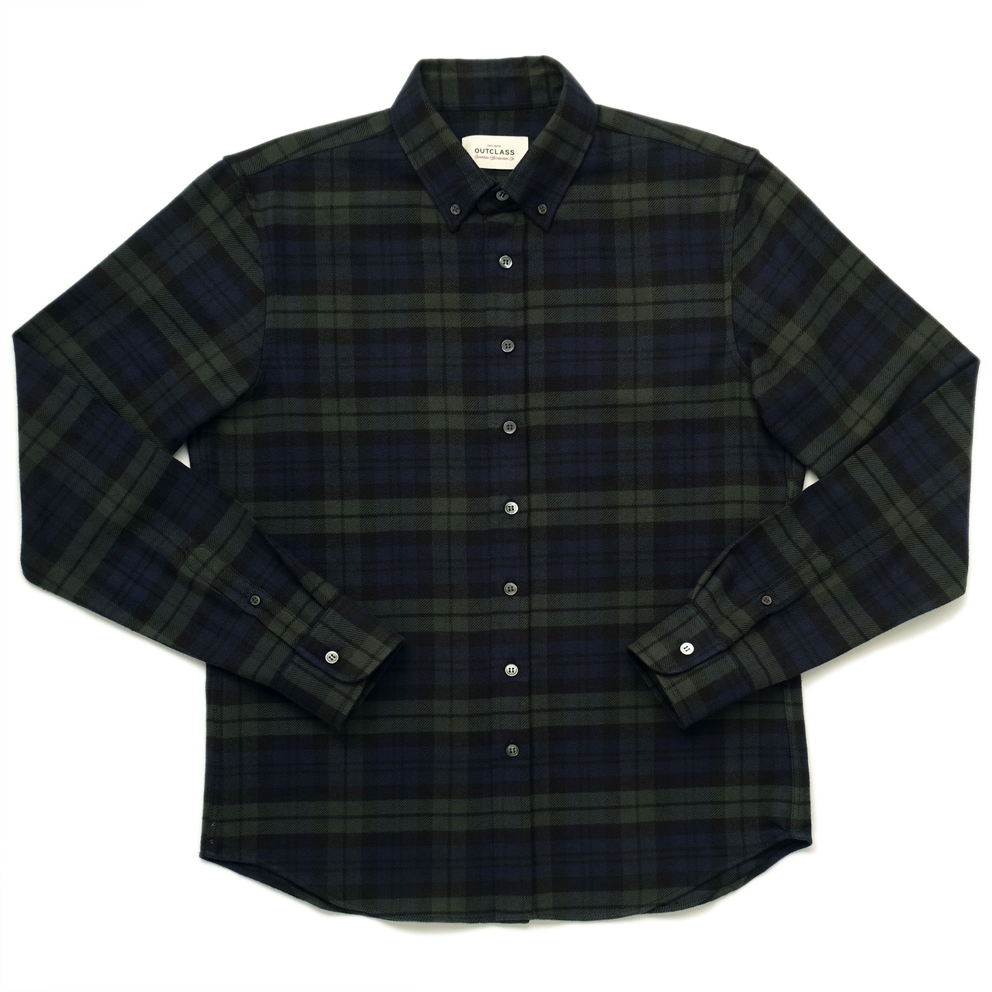 Black Watch Plaid Flannel Classic Shirt – Outclass