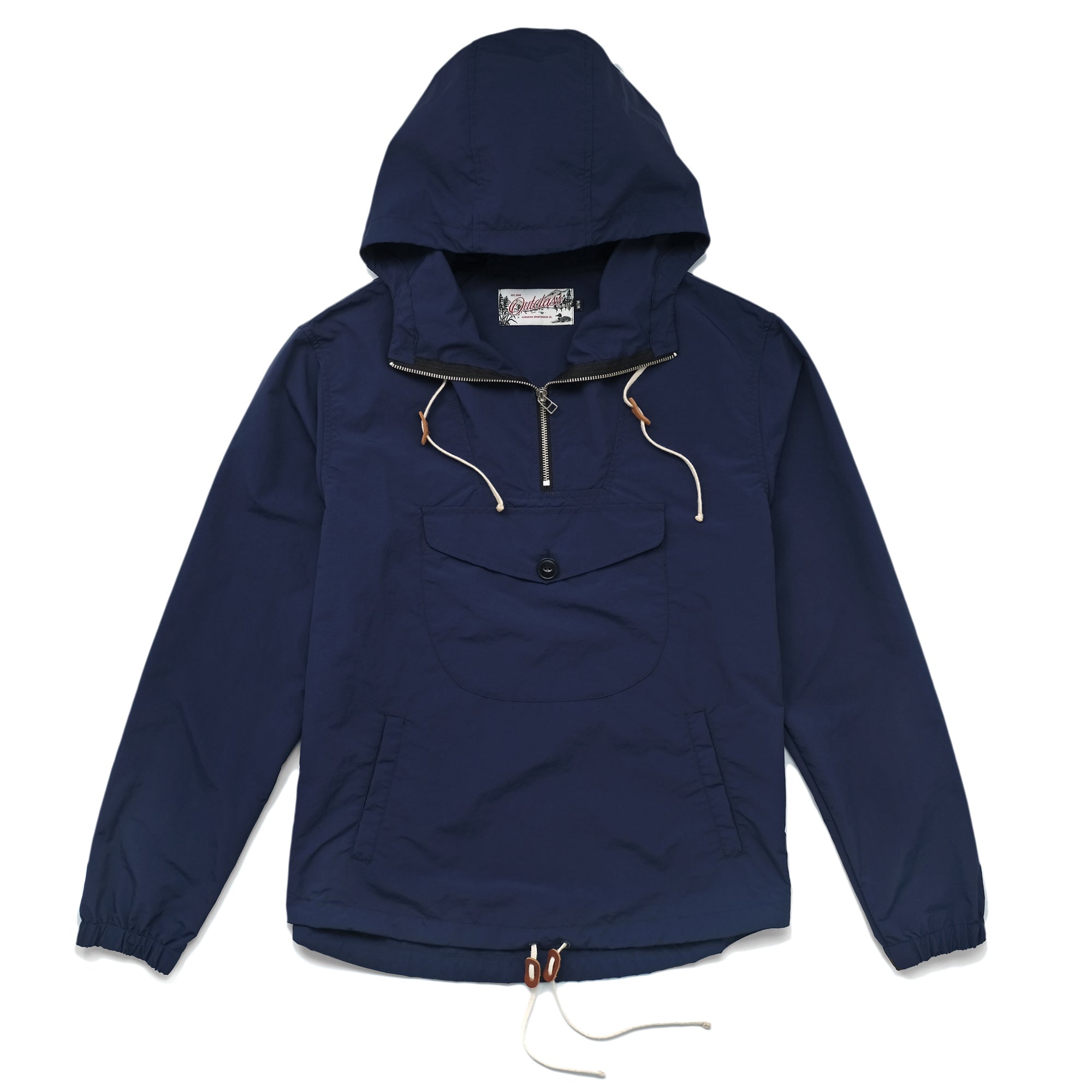 Navy Nylon Anorak Jacket – Outclass