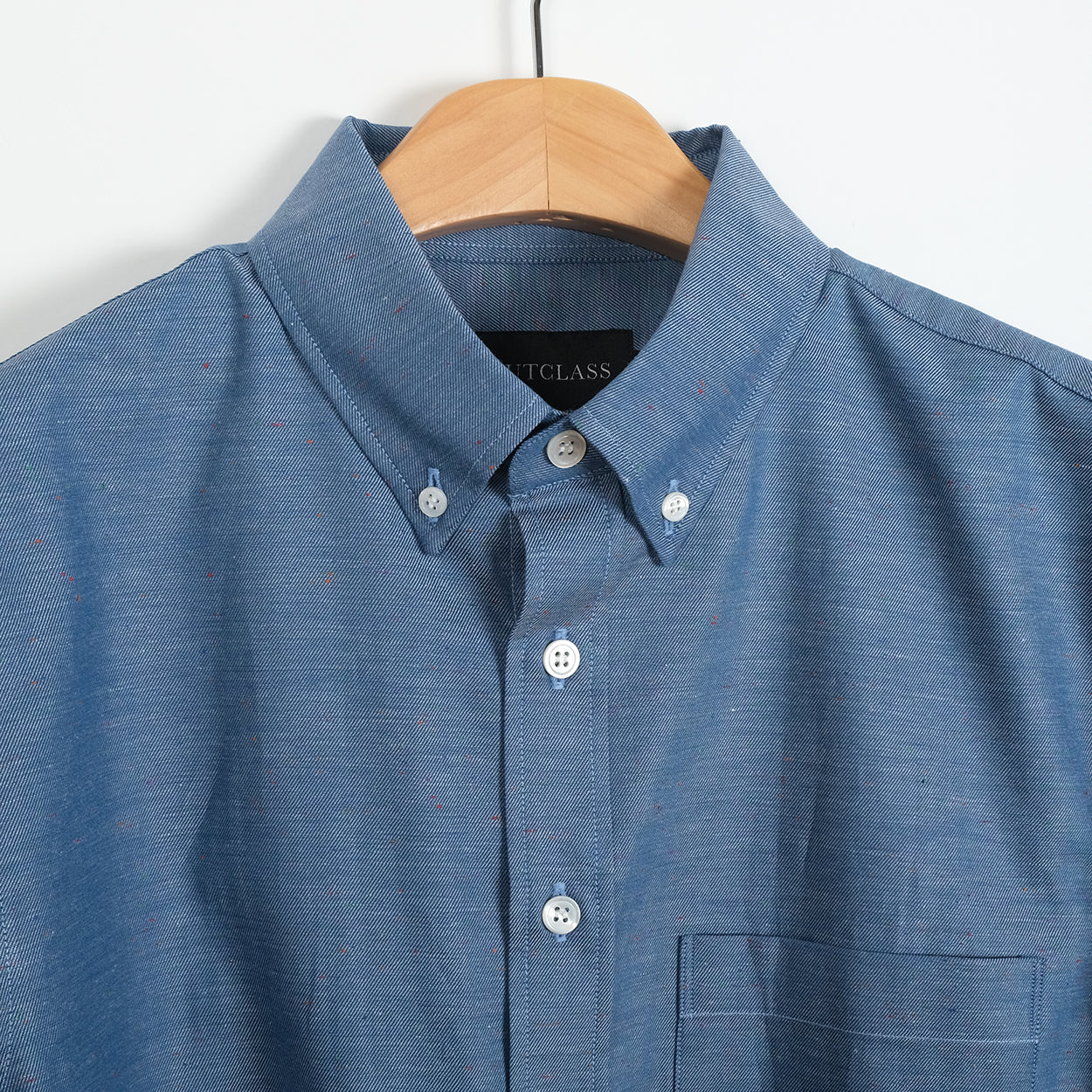 M - Blue Fleck L/S Shirt