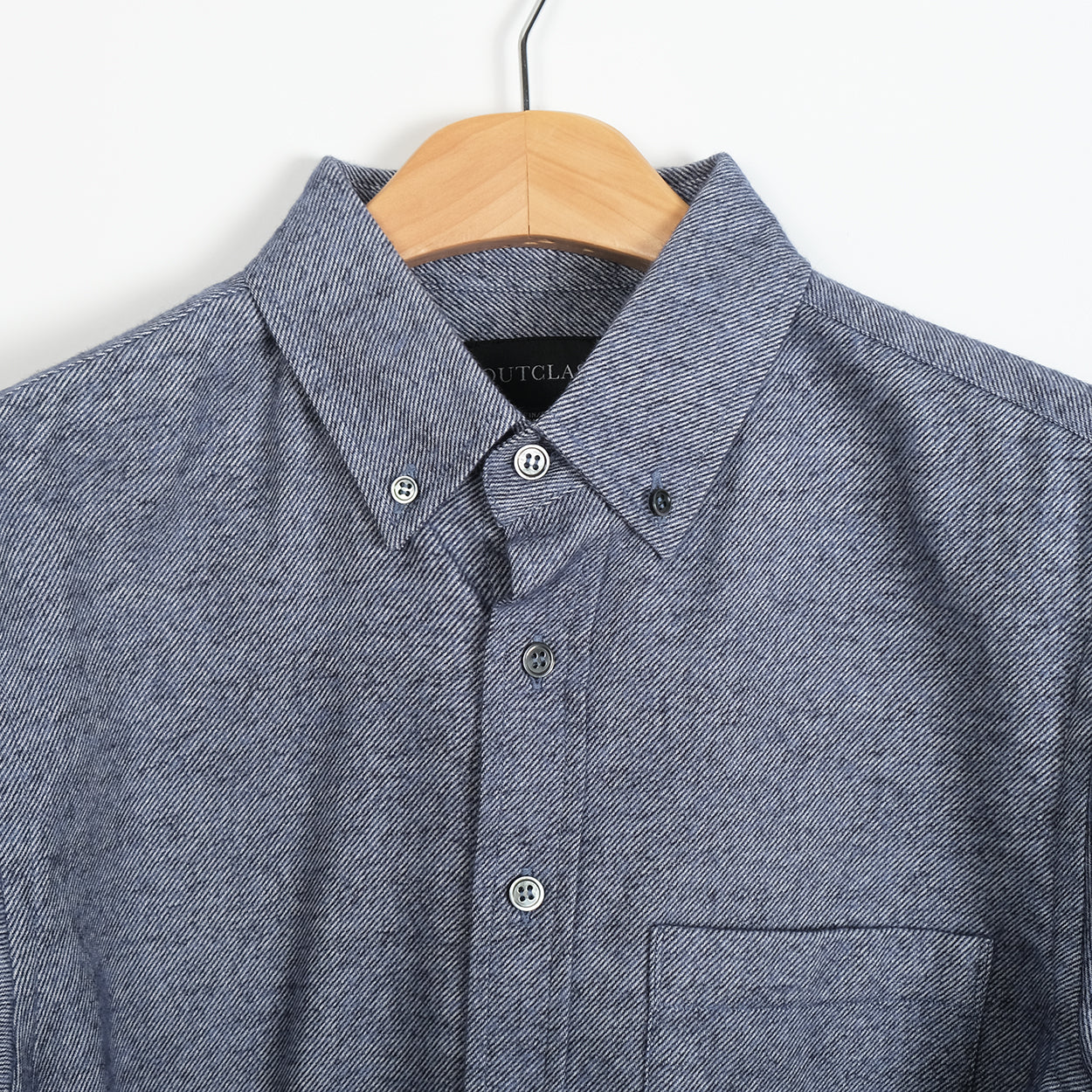 M - Denim Blue Twill Flannel L/S Shirt