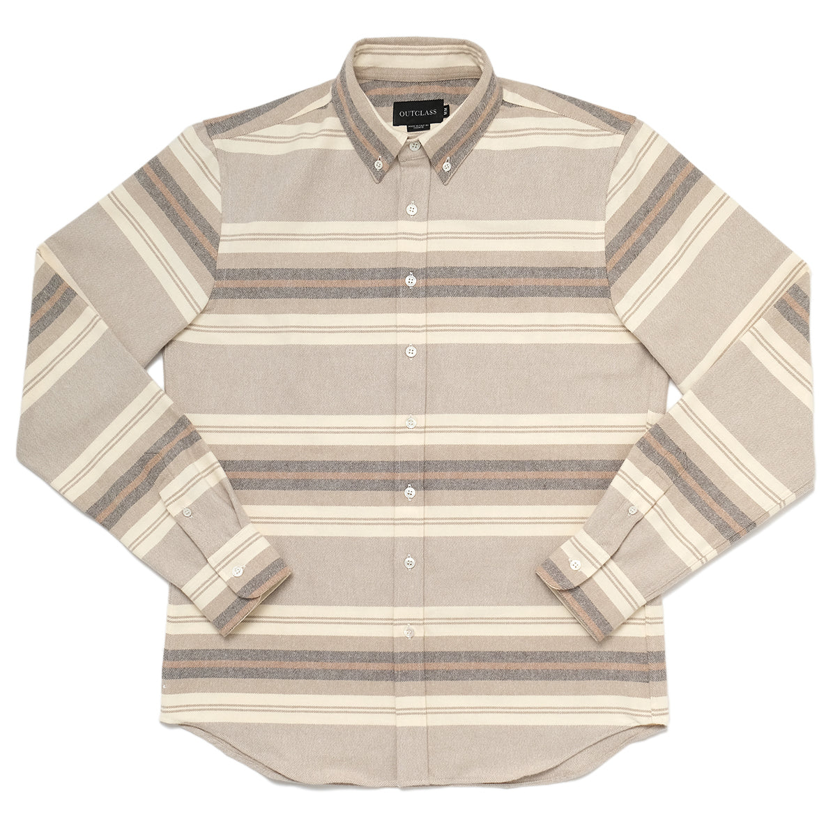 Natural Stripe Blanket Flannel Shirt