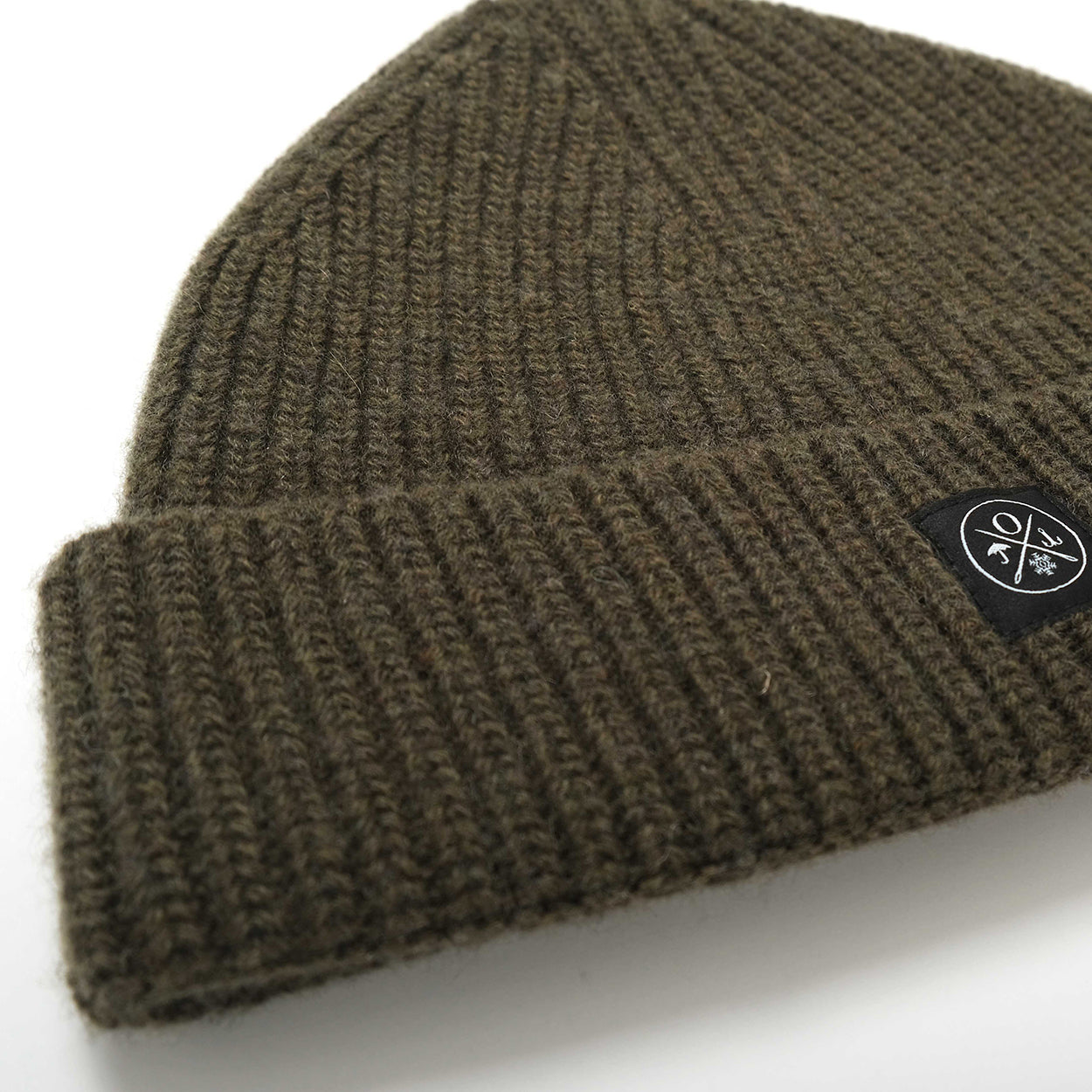 Olive Recycled Cashmere Toque