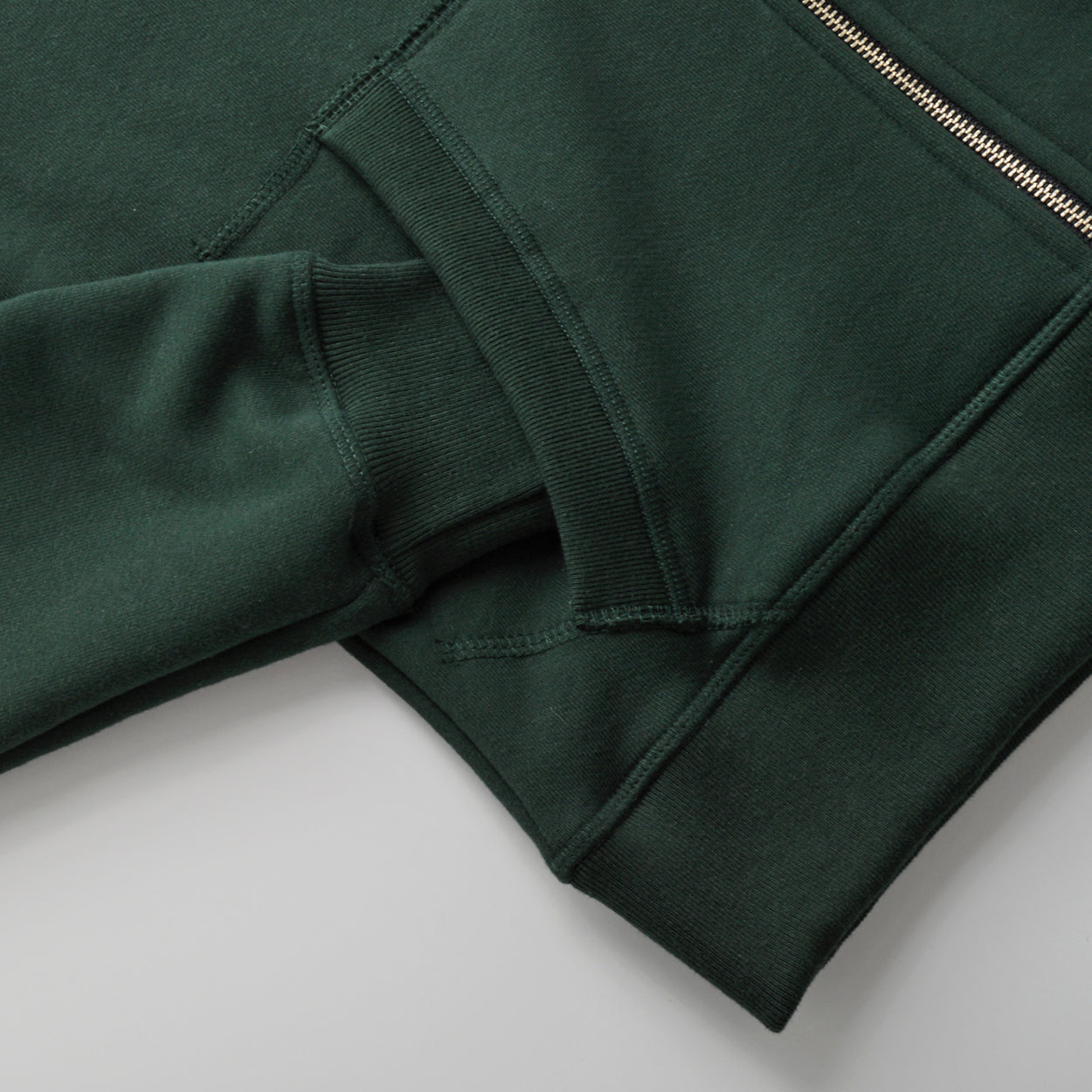 Forest Green French Terry Varsity Sweater