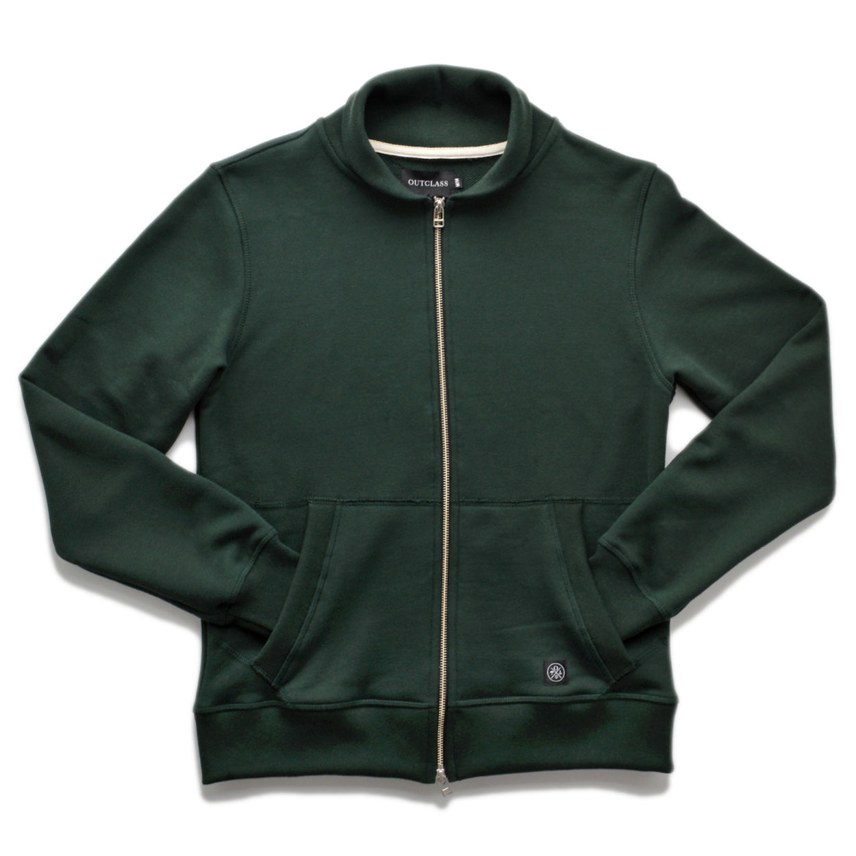 Forest Green French Terry Varsity Sweater