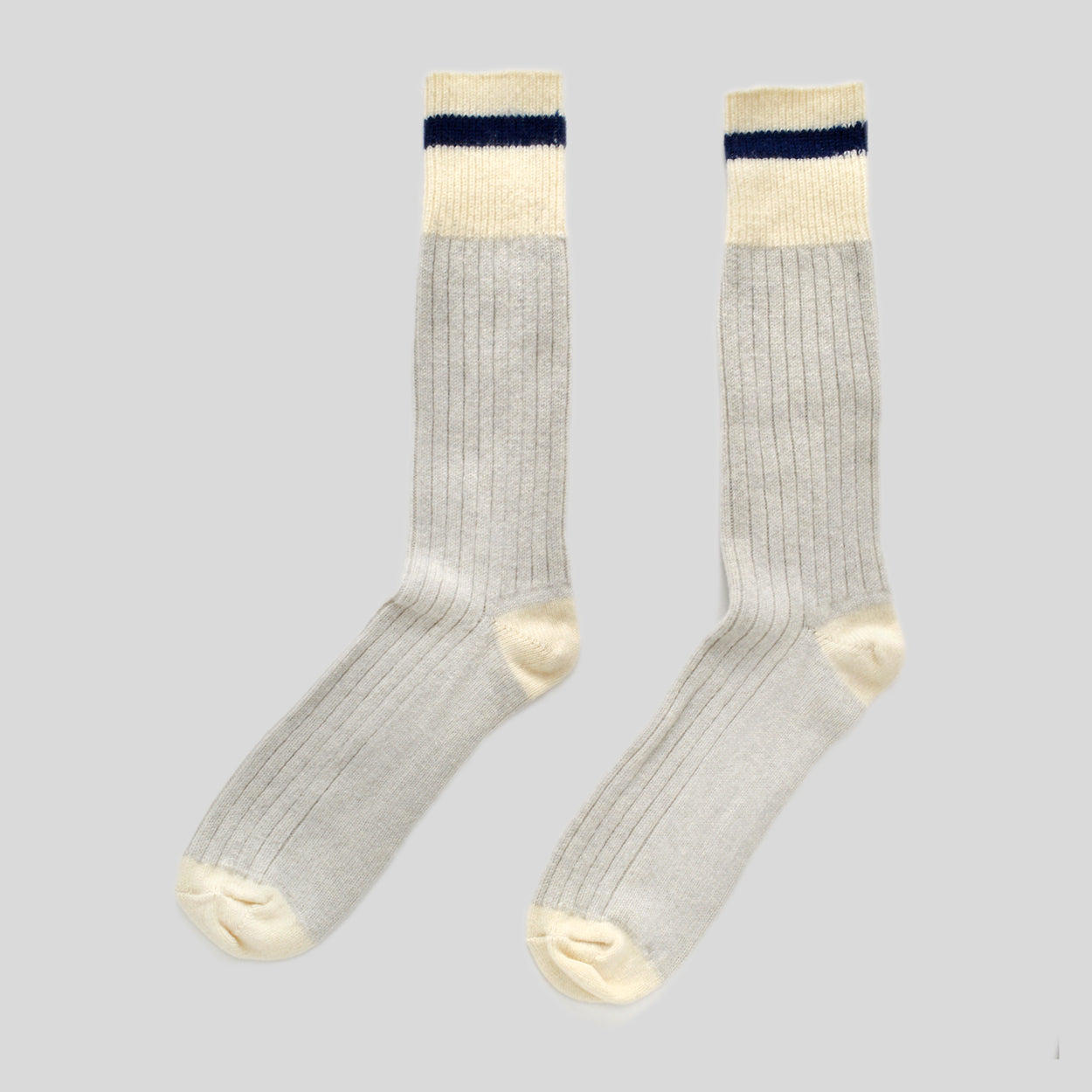 Men's Navy Cashmere Cabin Socks