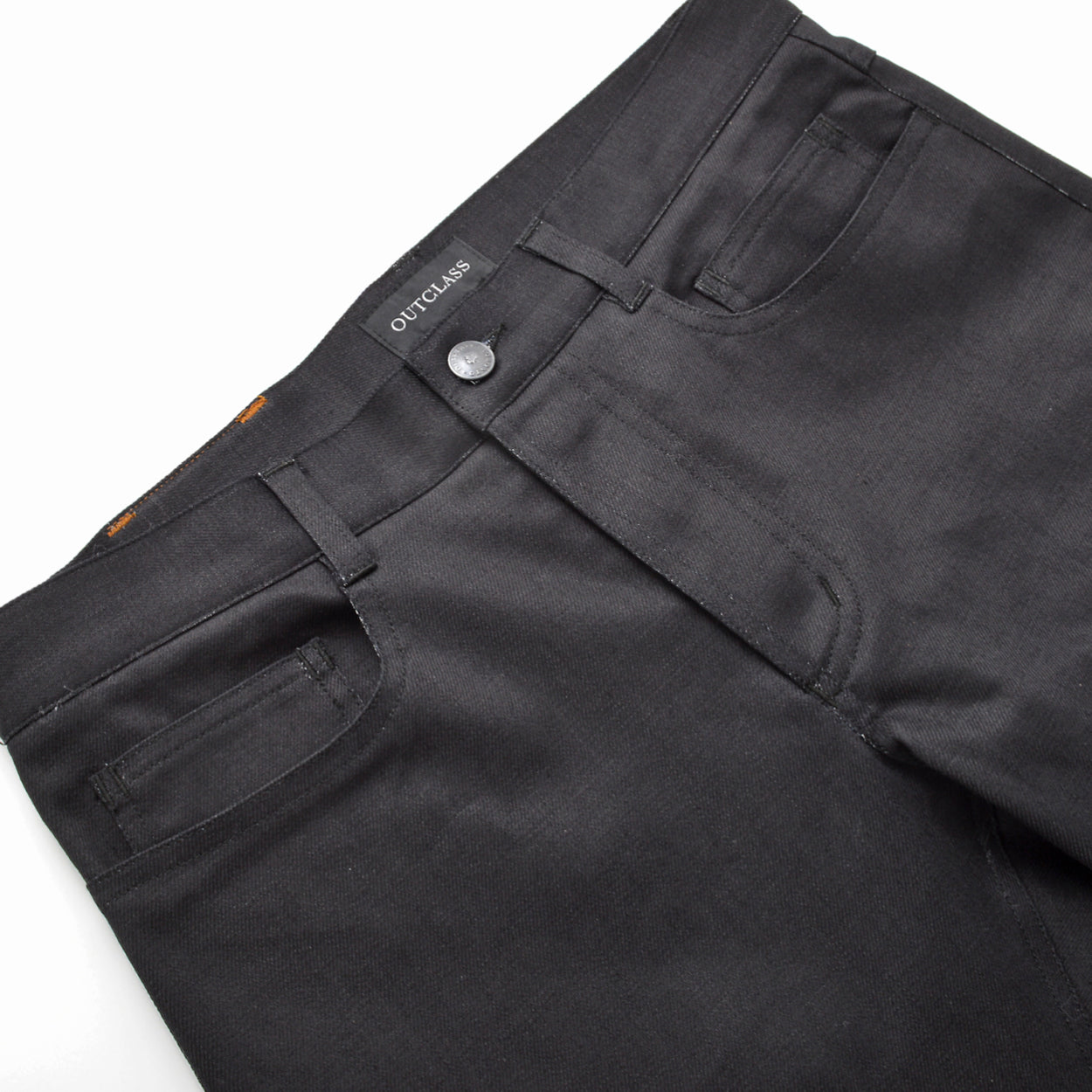 Black Waxed Jeans
