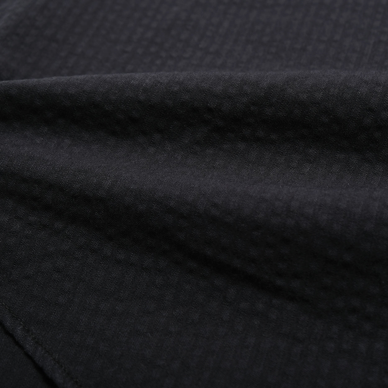 Black Seersucker S/S Shirt